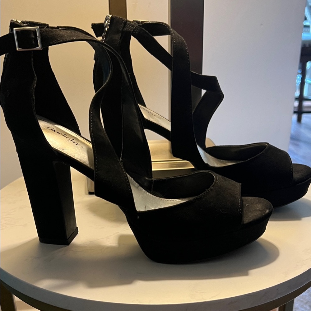 Limelight black Strappy Heels